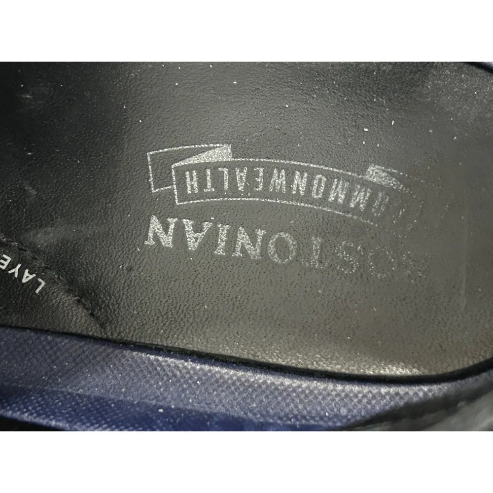 Bostonian‎ Derby Shoes Mens 9.5 Black Commonwealth Leather Plain Toe Comfort